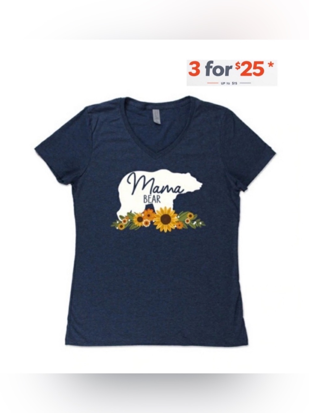 Momma Bear women’s fit blue T-Shirt